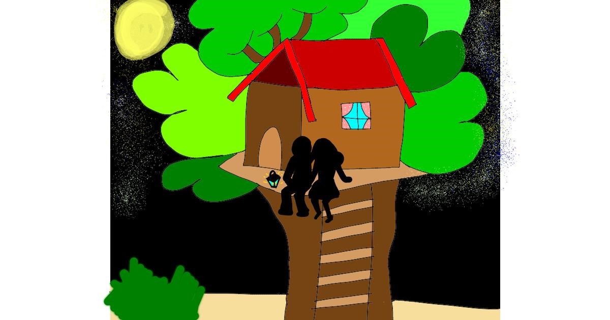 Drawing of Treehouse by Zerous 👩‍🎤