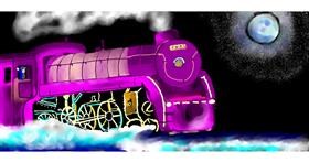 Drawing of Train by Kim