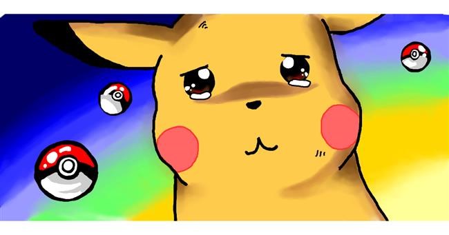 Drawing of Pikachu by Ani