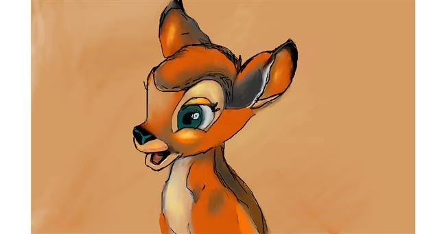Bambi-Zeichnung von Herbert
