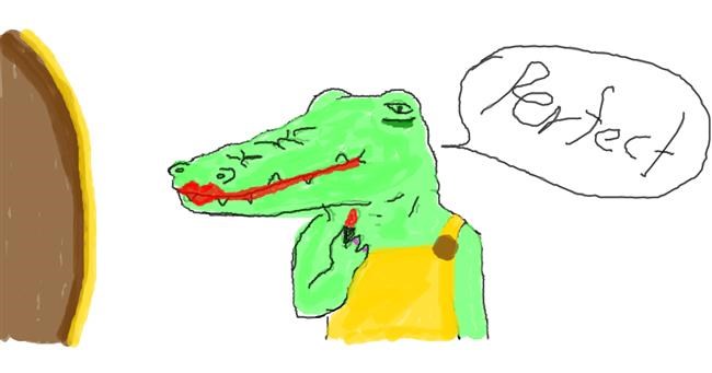 Drawing of Alligator by JAmile