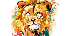 Löwe-Zeichnung von Sunya