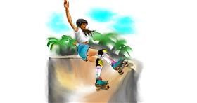 Roller Skates-Zeichnung von Herbert