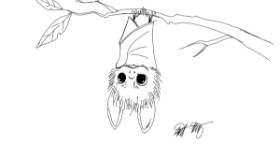 Drawing of Bat by Ai
