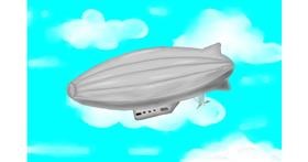 Zeppelin-Zeichnung von Grissyy