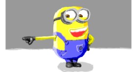 Drawing of Minion by Sam