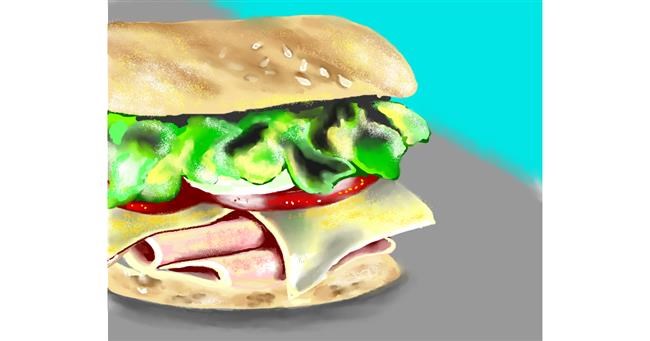 Drawing of Sandwich by Cec