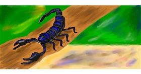 Drawing of Scorpion by Magic Mushroom