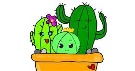 Drawing of Cactus by Leni
