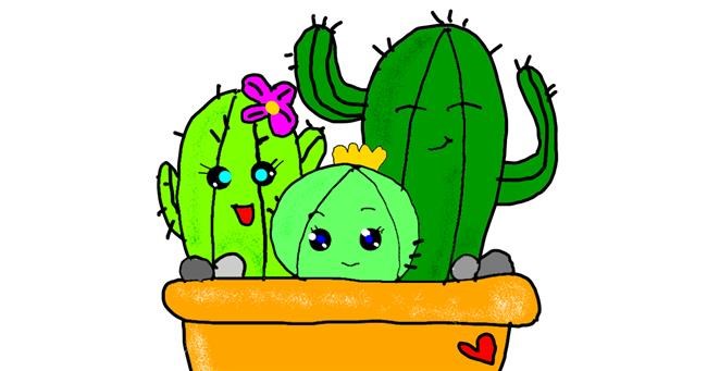 Drawing of Cactus by Leni