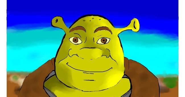 Drawing of Shrek by jule