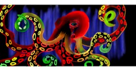 Drawing of Octopus by Kim