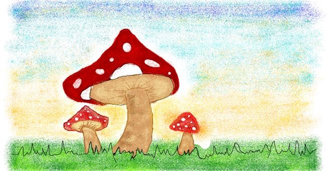 Drawing of Mushroom by Tiny🍒