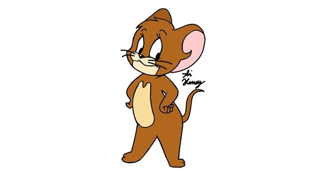 Drawing of Jerry (Tom & Jerry) by Holy Kirbo