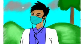 Drawing of Doctor by Fortnite sweat