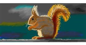 Drawing of Squirrel by shiNIN