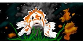 Drawing of Goldfish by Chaching