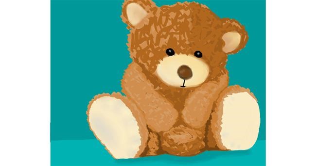 Drawing of Teddy bear by Erinem