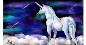 Drawing of Unicorn by Denie