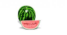 Drawing of Watermelon by Chaching