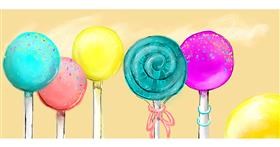 Drawing of Lollipop by Robin