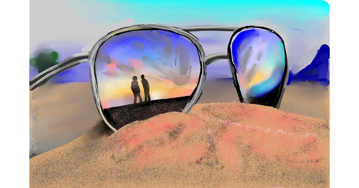 Drawing of Sunglasses by Rose rocket