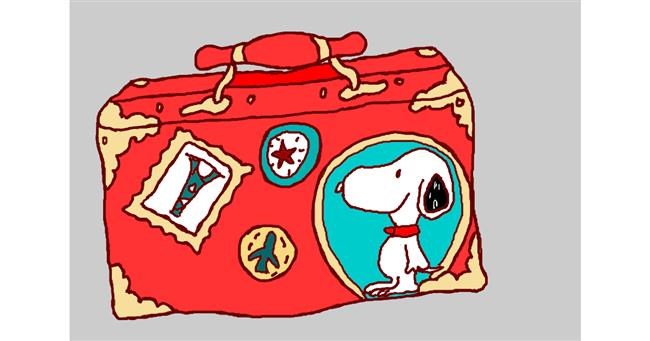 Drawing of Suitcase by InessaC