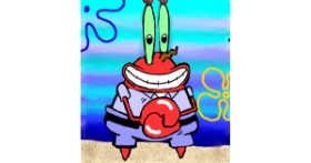 Drawing of Mr. Krabs (spongebob) by Joze