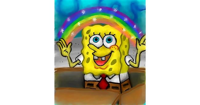Drawing of Spongebob by 👽mint