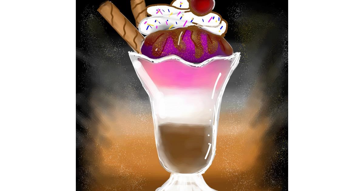Drawing of Ice cream by Zeemal