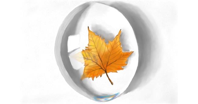 Drawing of Leaf by RadiouChka