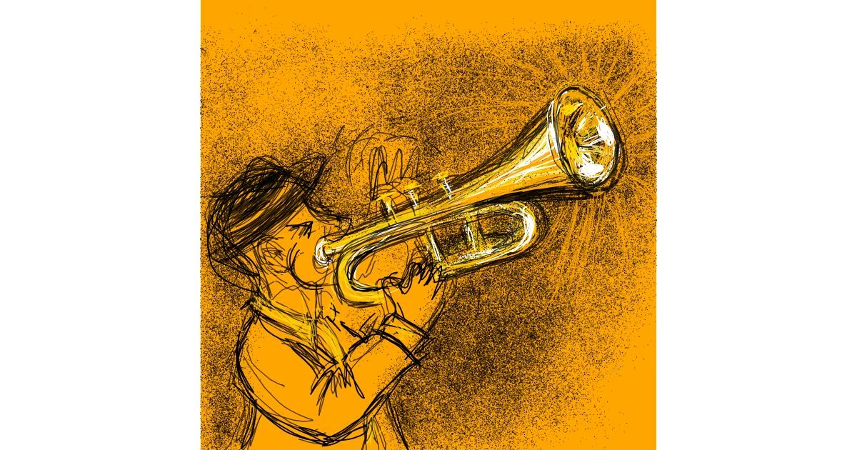 Drawing of Trumpet by A