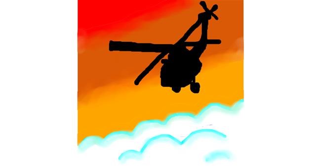 Drawing of Helicopter by Maigirl