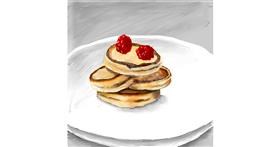 Drawing of Pancakes by Andromeda