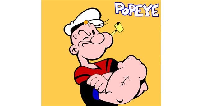 Drawing of Popeye by Lou