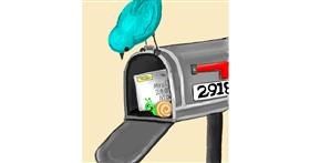 Drawing of Mailbox by GreyhoundMama