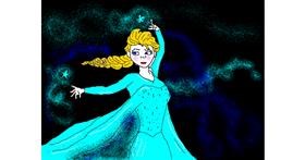 Drawing of Elsa (Disney) by Salma