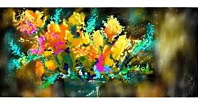 Drawing of Flower by Philip