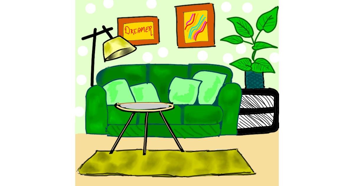 Drawing of Couch by Dreamer