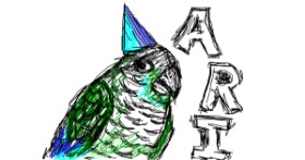 Drawing of Parrot by Warren