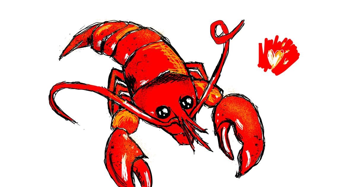 Drawing of Lobster by Jesumi