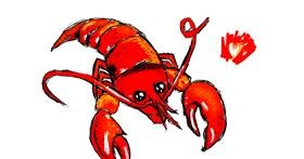 Drawing of Lobster by Jesumi