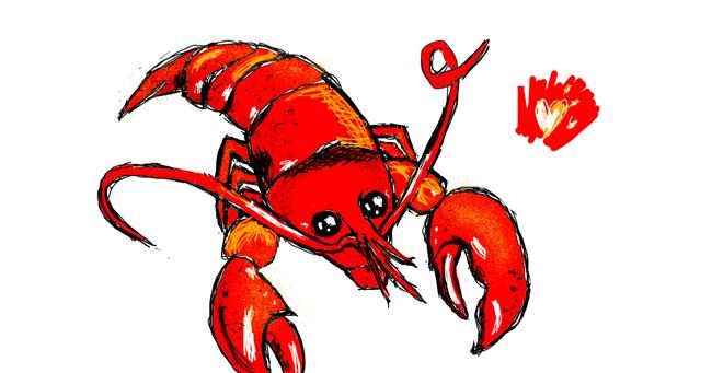 Drawing of Lobster by Jesumi