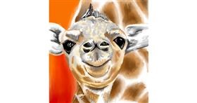 Drawing of Giraffe by ⋆su⋆vinci彡