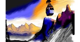 Drawing of Cable car by Herbert