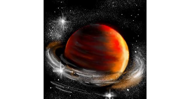 Drawing of Saturn by ⋆su⋆vinci彡
