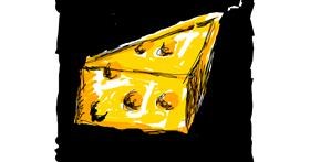 Drawing of Cheese by Paranoia