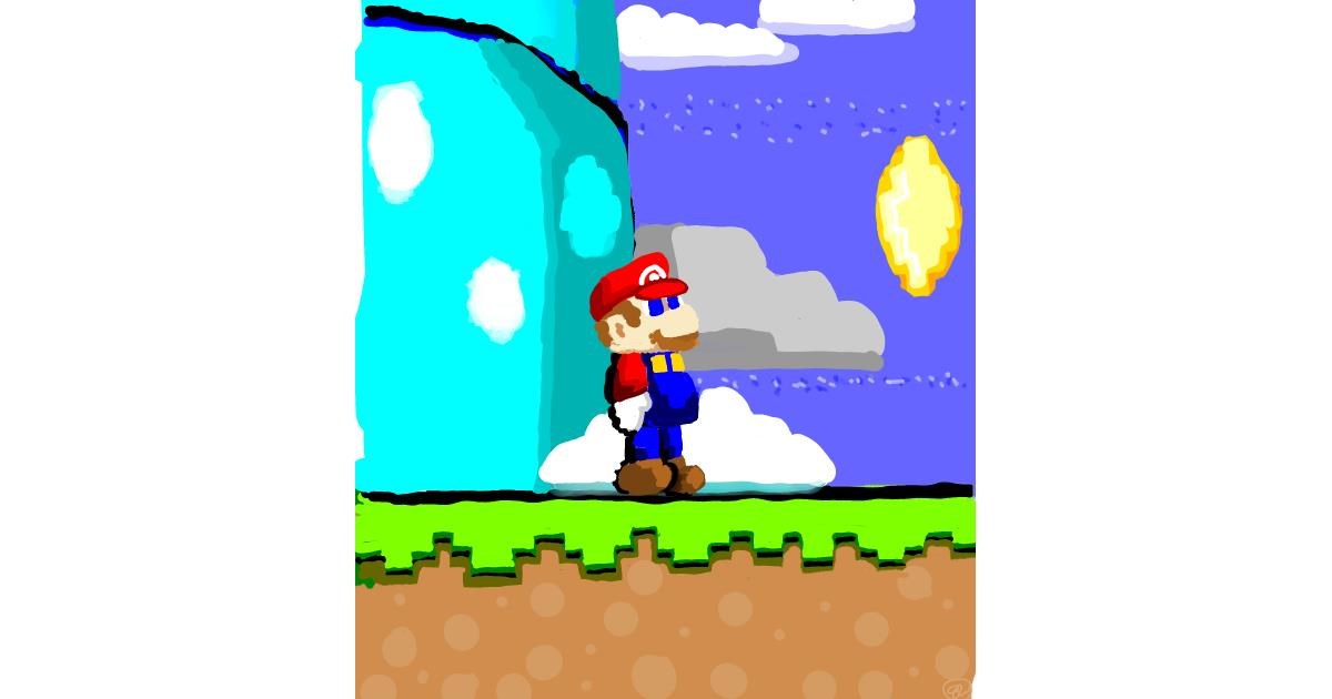 Drawing of Super Mario by 🌌Mom💕E🌌