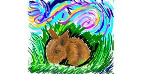 Drawing of Bunny by Iris