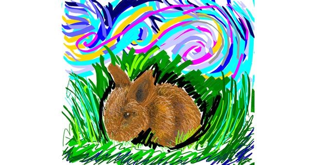 Drawing of Bunny by Iris